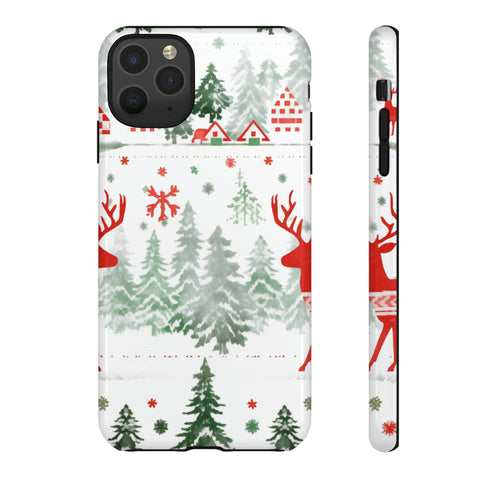 Nordic Christmas Print - Impact Resistant Phone Case iPhone 11 Pro Max Glossy